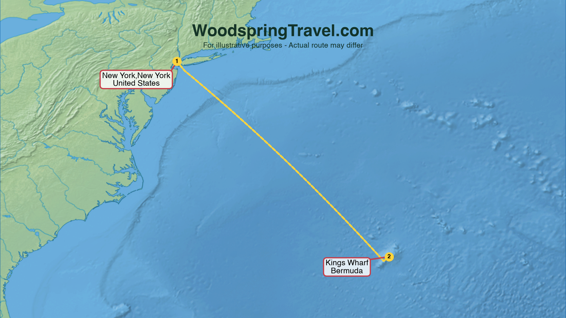 Route Illustration - Actual route may differ