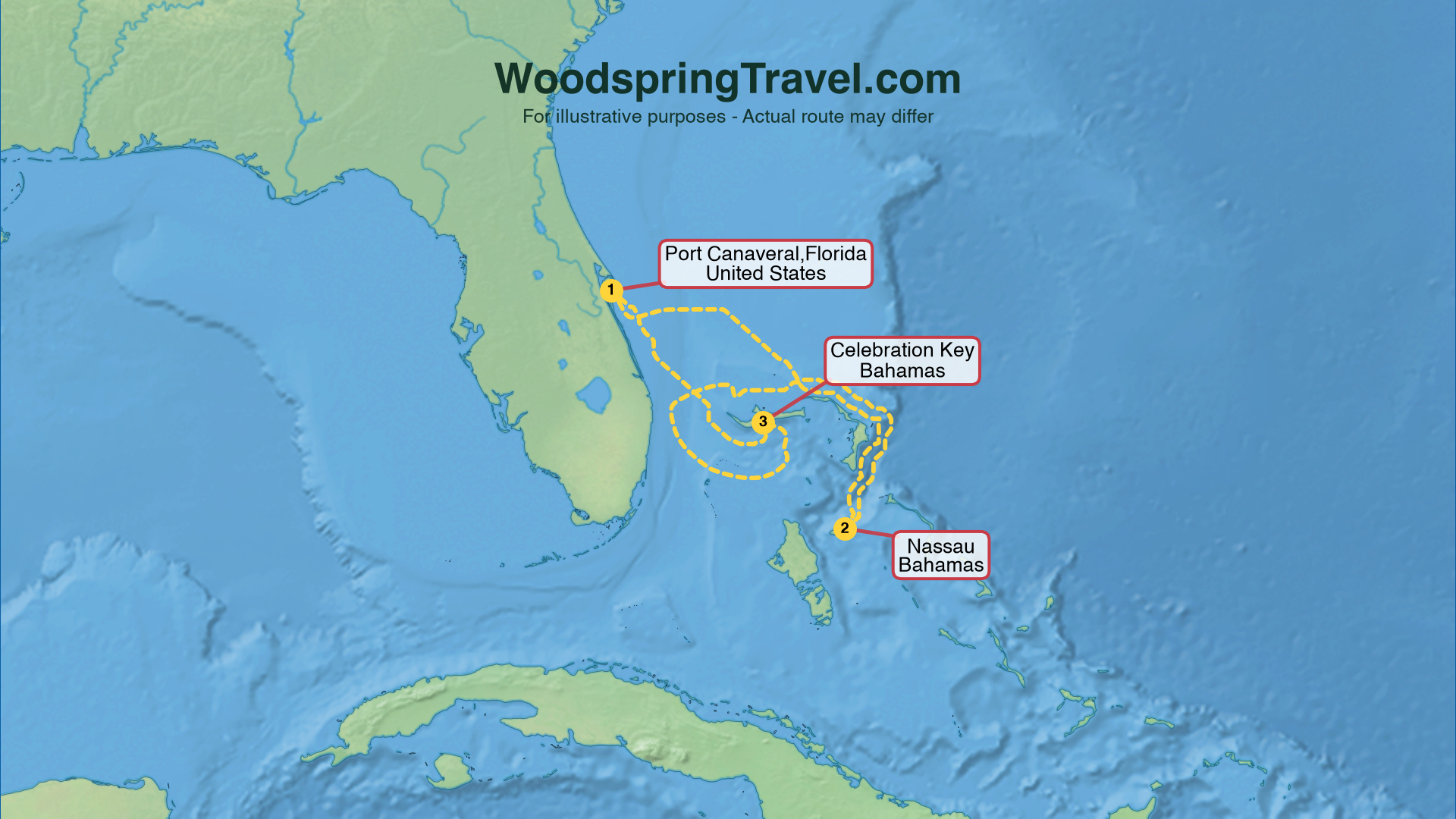 Route Illustration - Actual route may differ