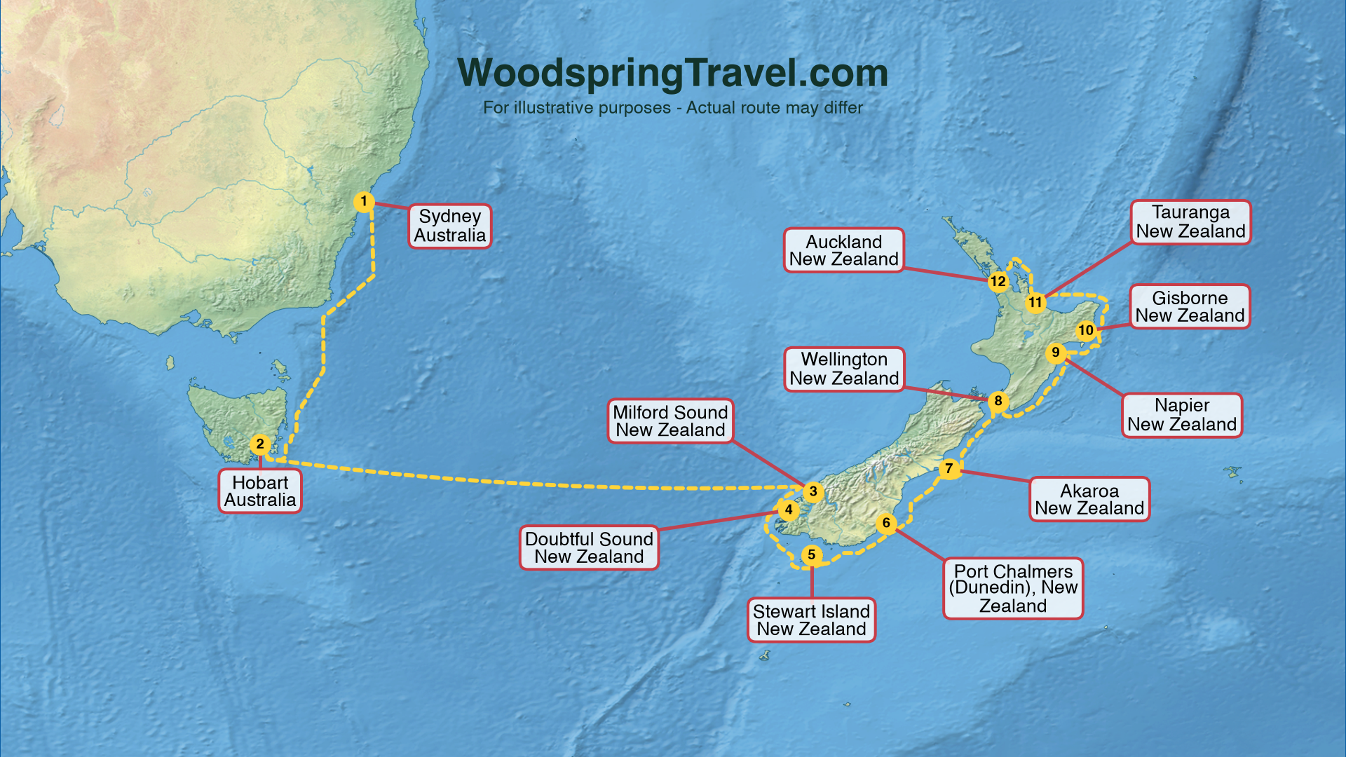 Route Illustration - Actual route may differ