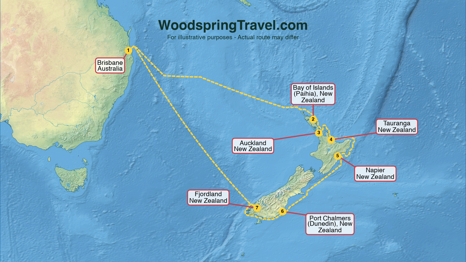 Route Illustration - Actual route may differ