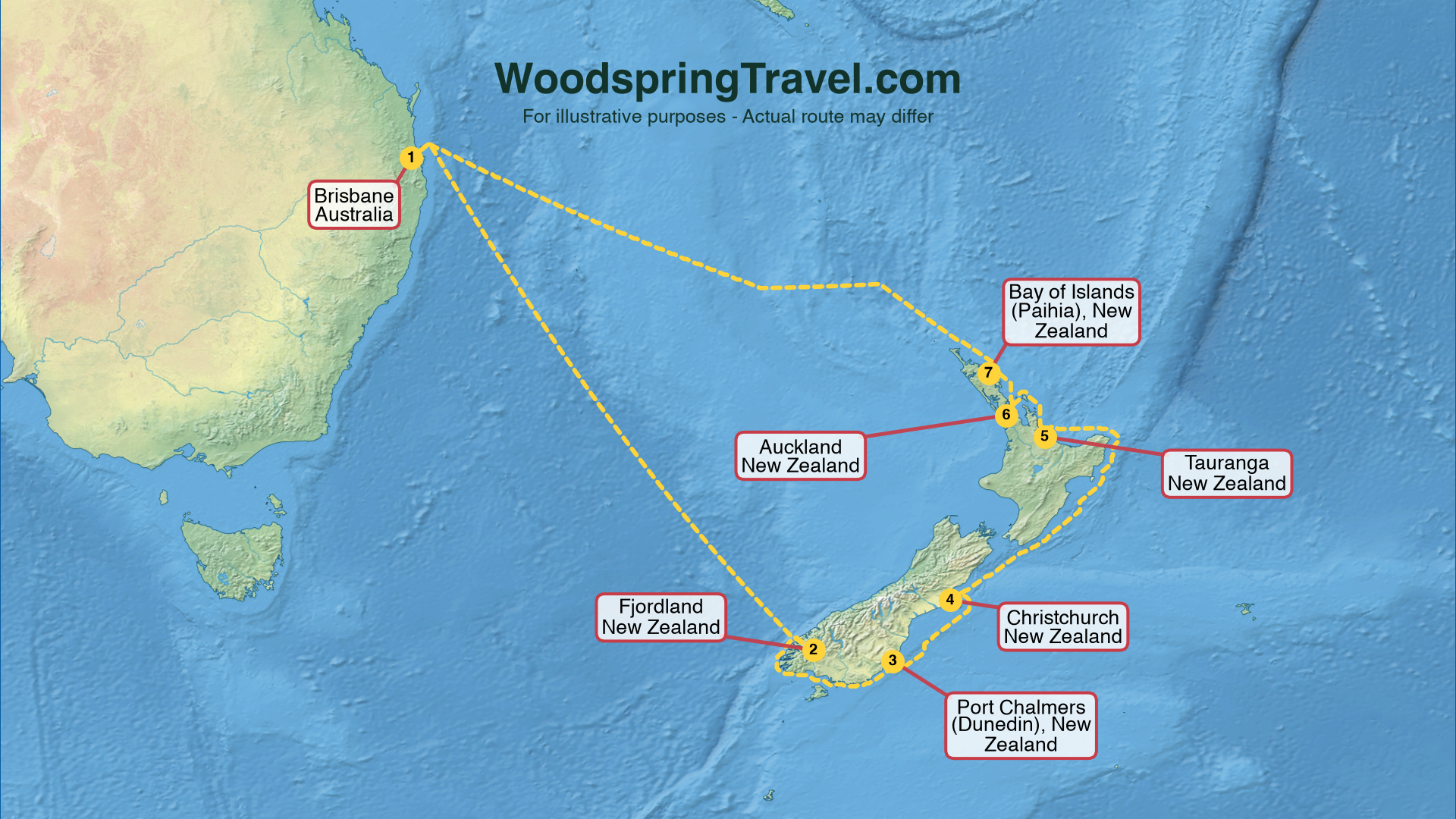 Route Illustration - Actual route may differ