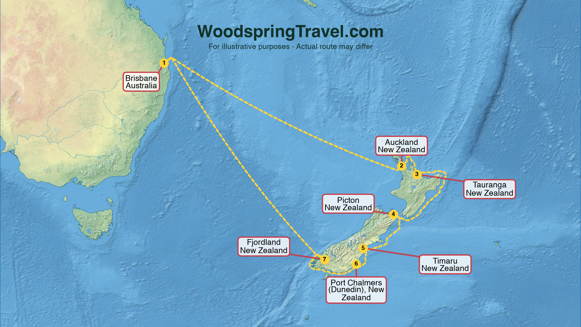 Route Illustration - Actual route may differ