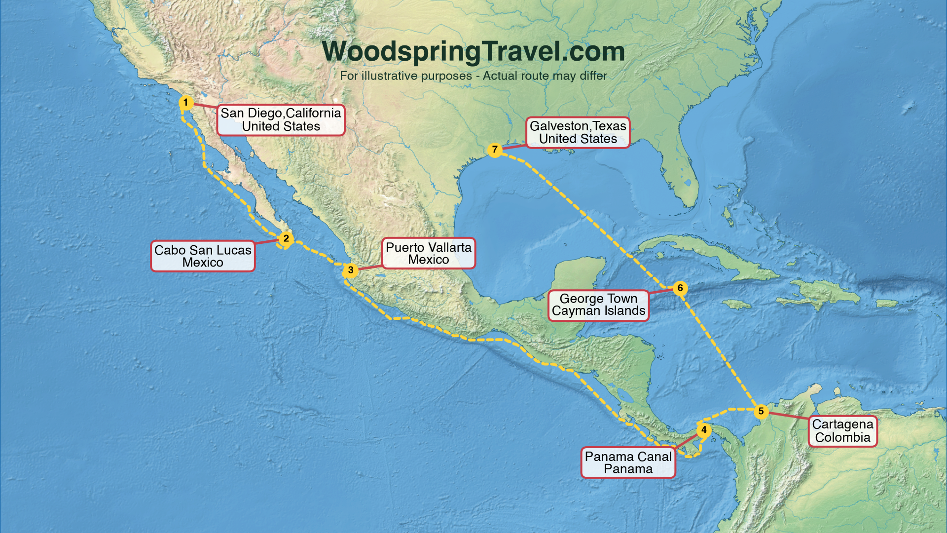 Route Illustration - Actual route may differ