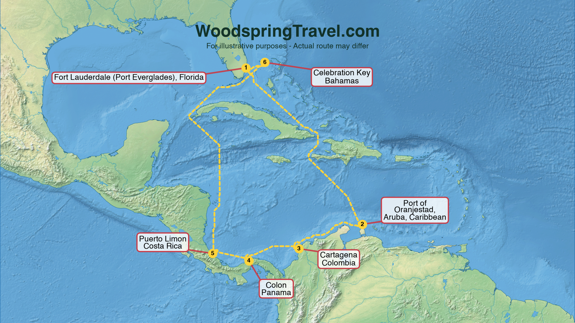 Route Illustration - Actual route may differ