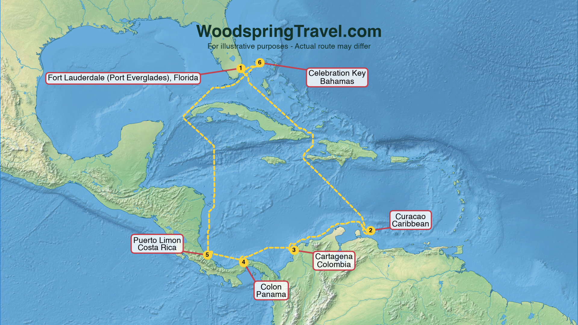 Route Illustration - Actual route may differ