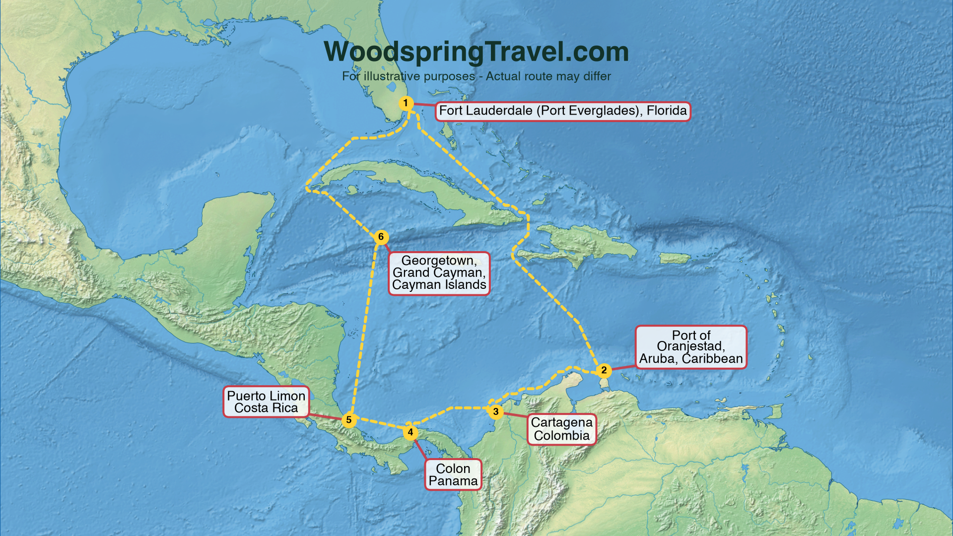 Route Illustration - Actual route may differ