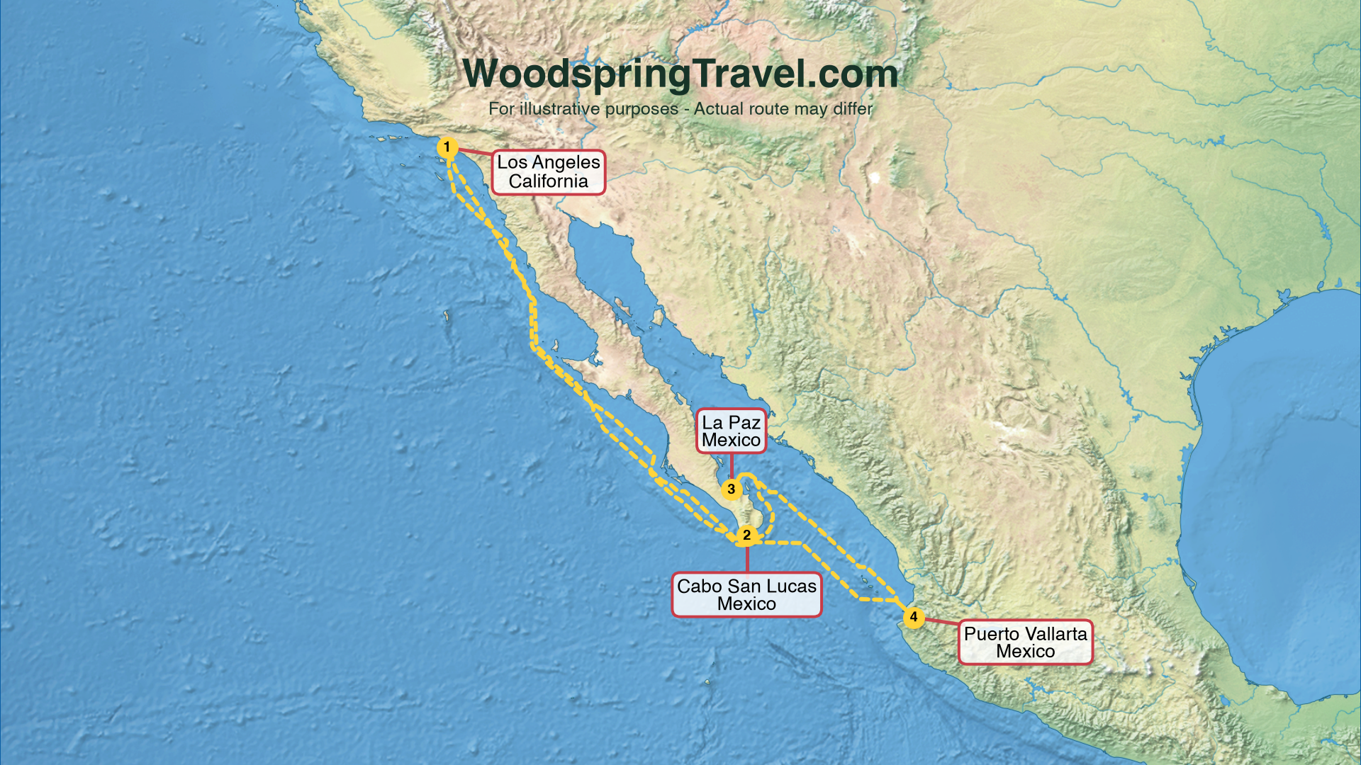 Route Illustration - Actual route may differ