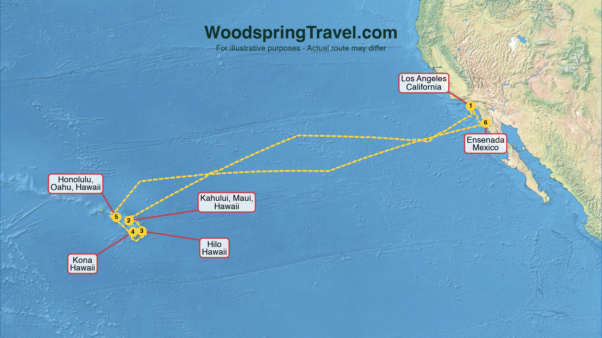 Route Illustration - Actual route may differ