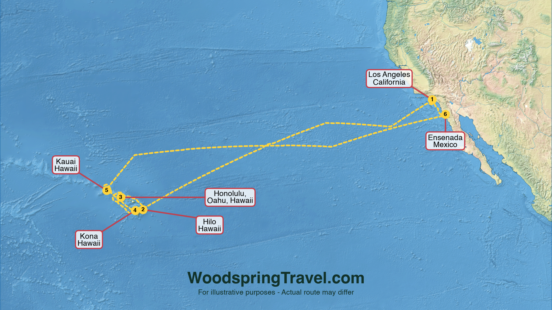 Route Illustration - Actual route may differ