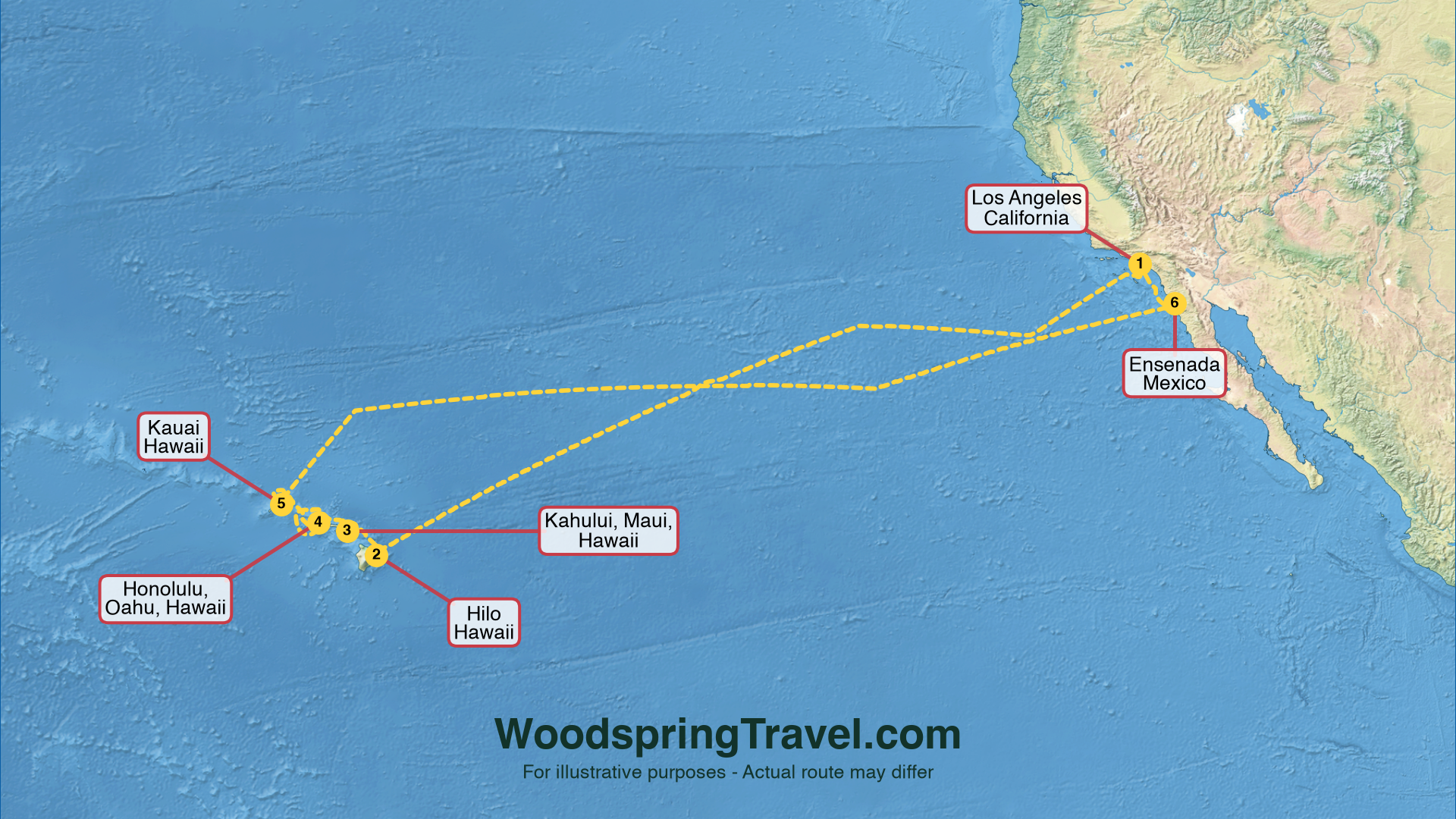 Route Illustration - Actual route may differ