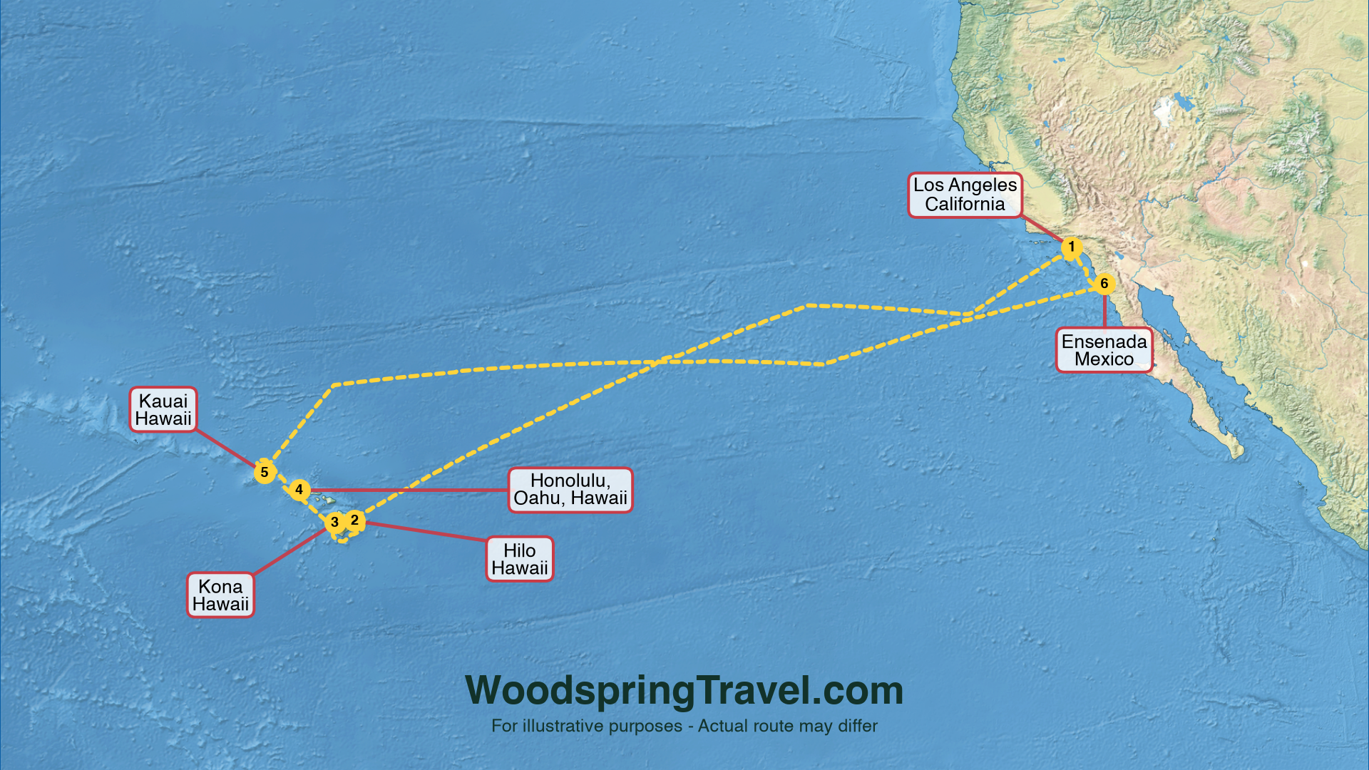 Route Illustration - Actual route may differ