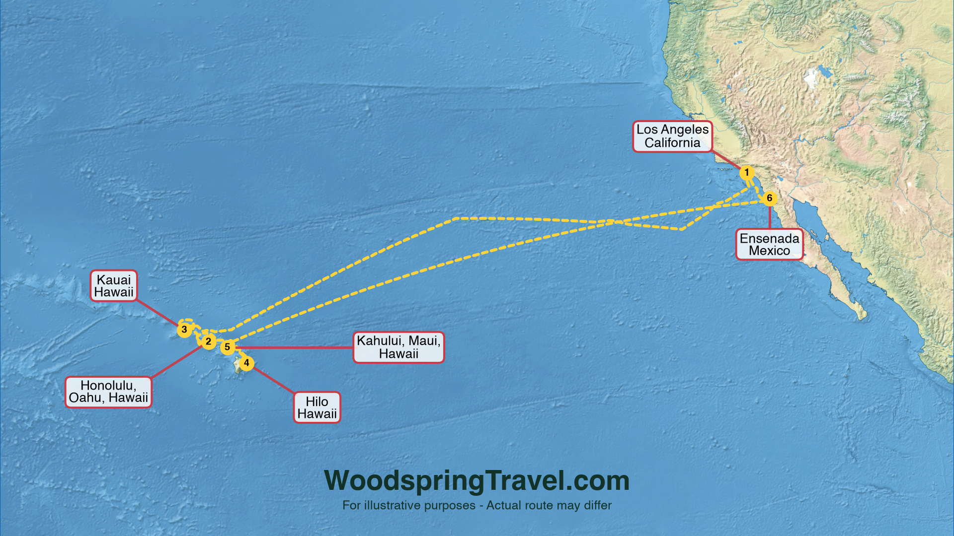 Route Illustration - Actual route may differ