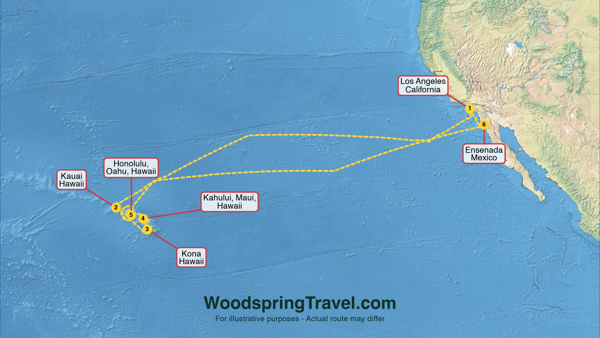 Route Illustration - Actual route may differ