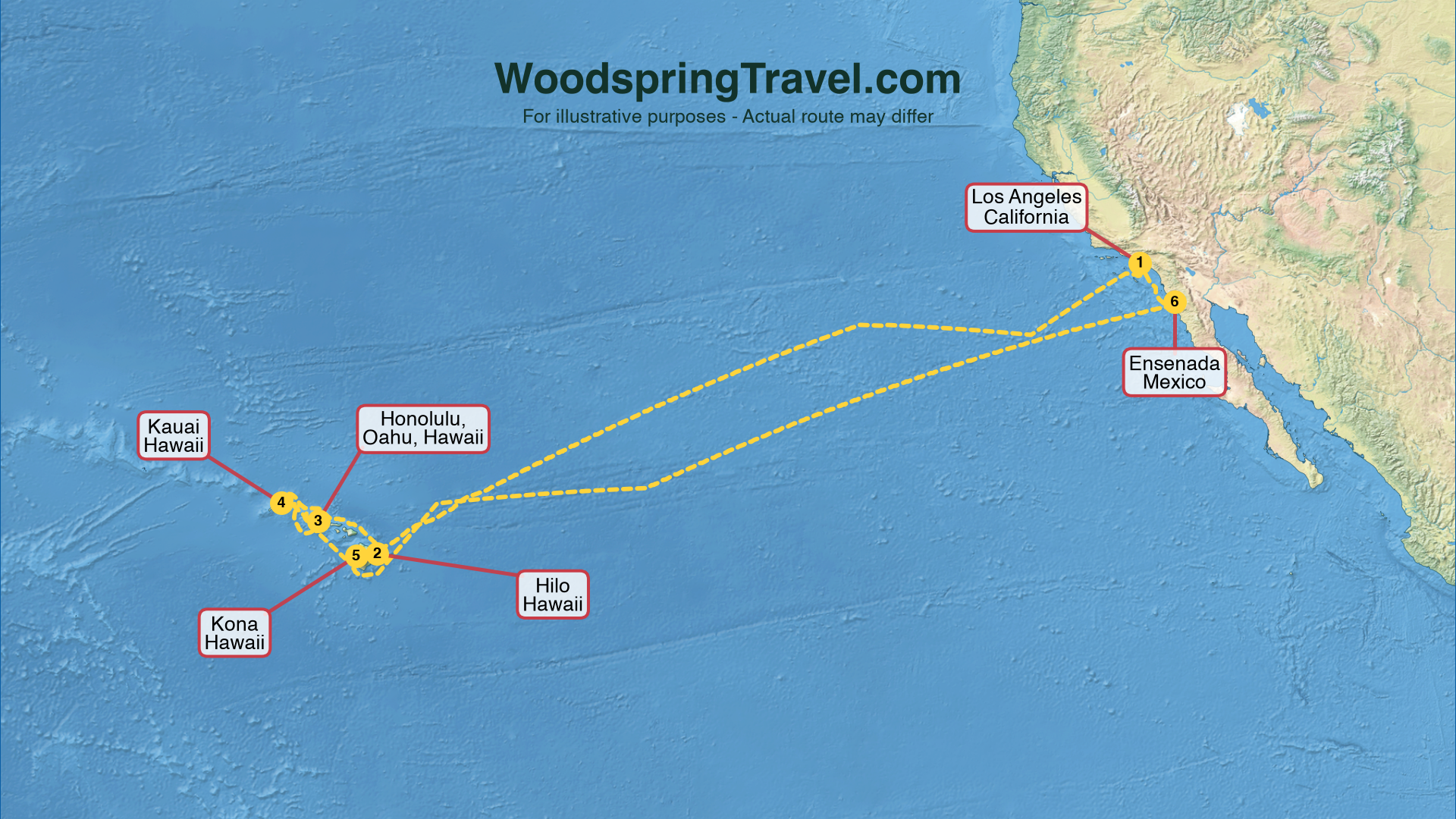 Route Illustration - Actual route may differ