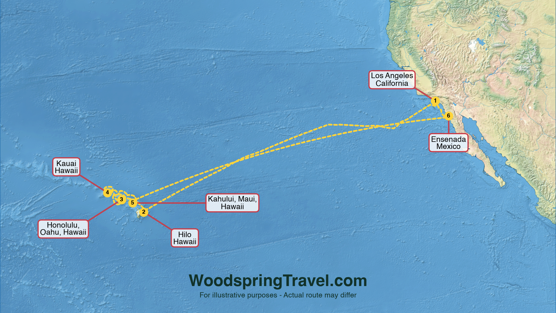 Route Illustration - Actual route may differ