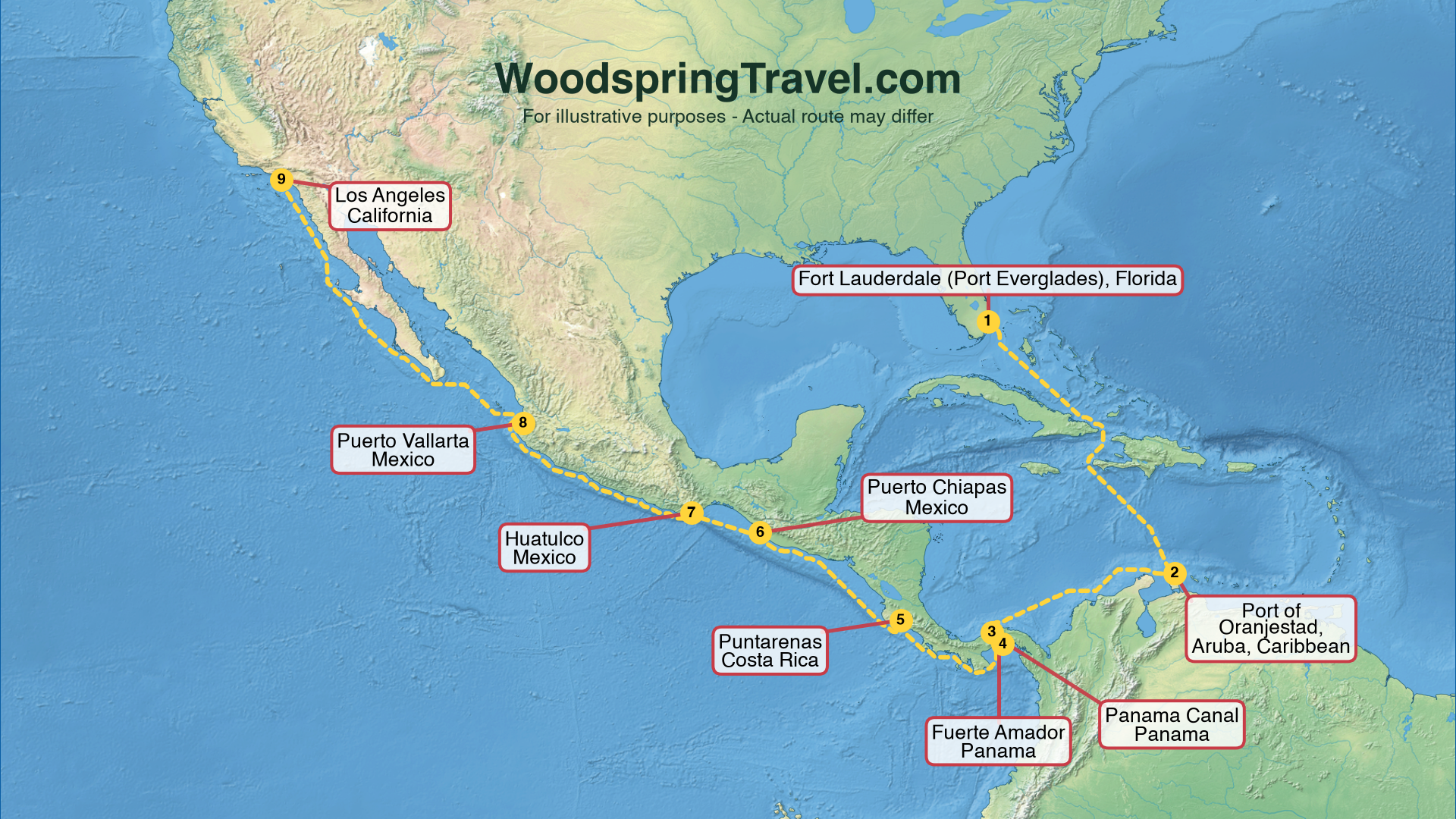Route Illustration - Actual route may differ