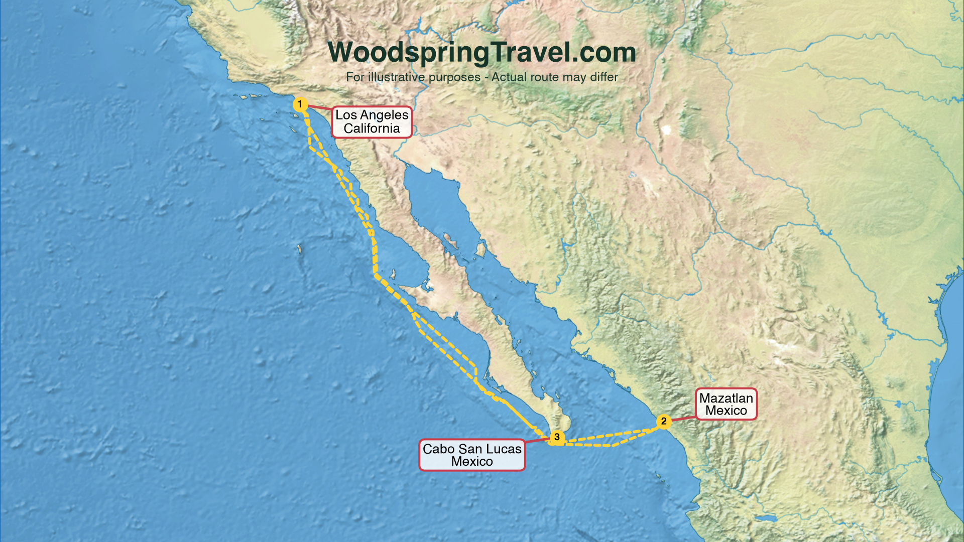 Route Illustration - Actual route may differ