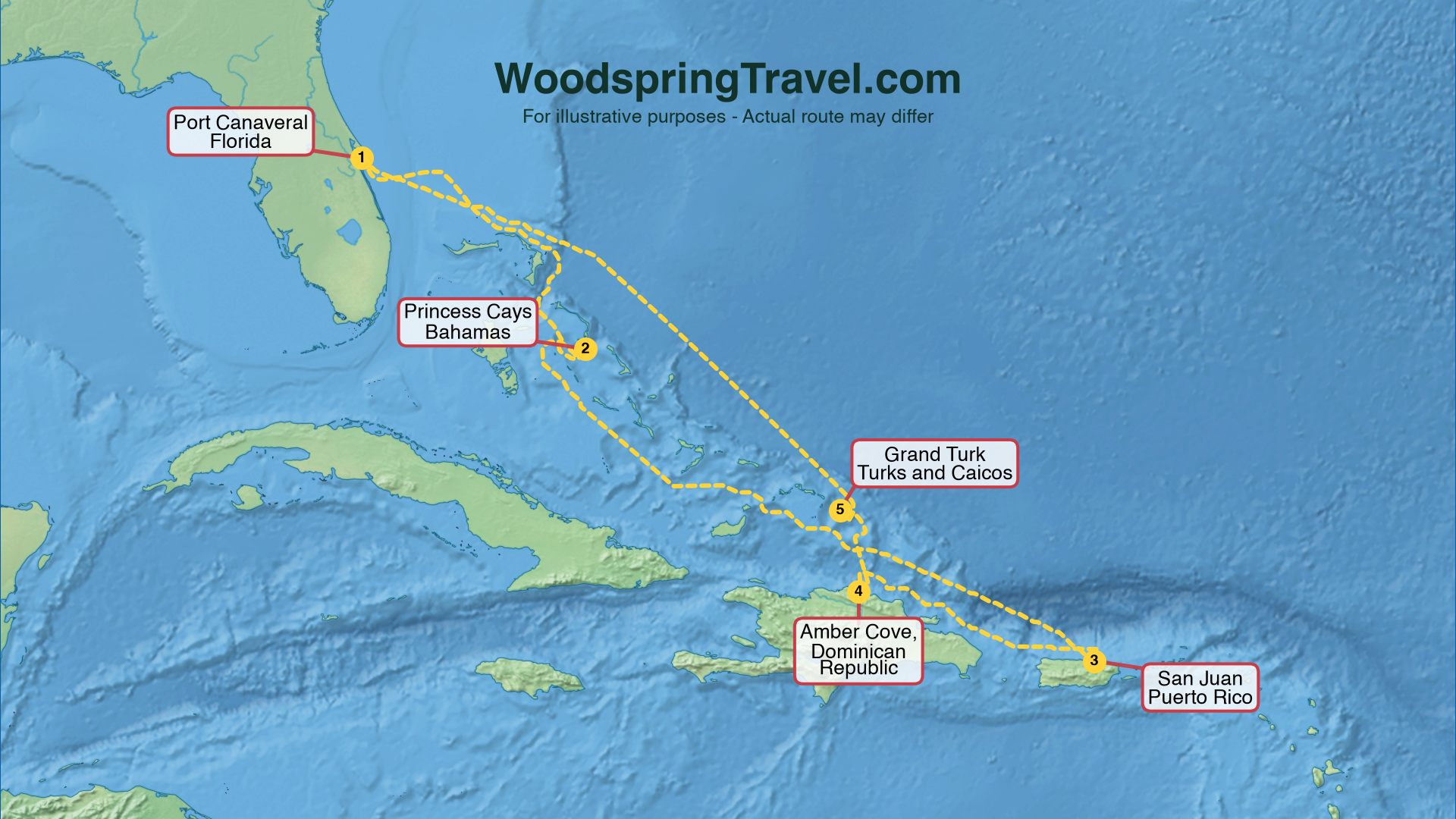 Route Illustration - Actual route may differ