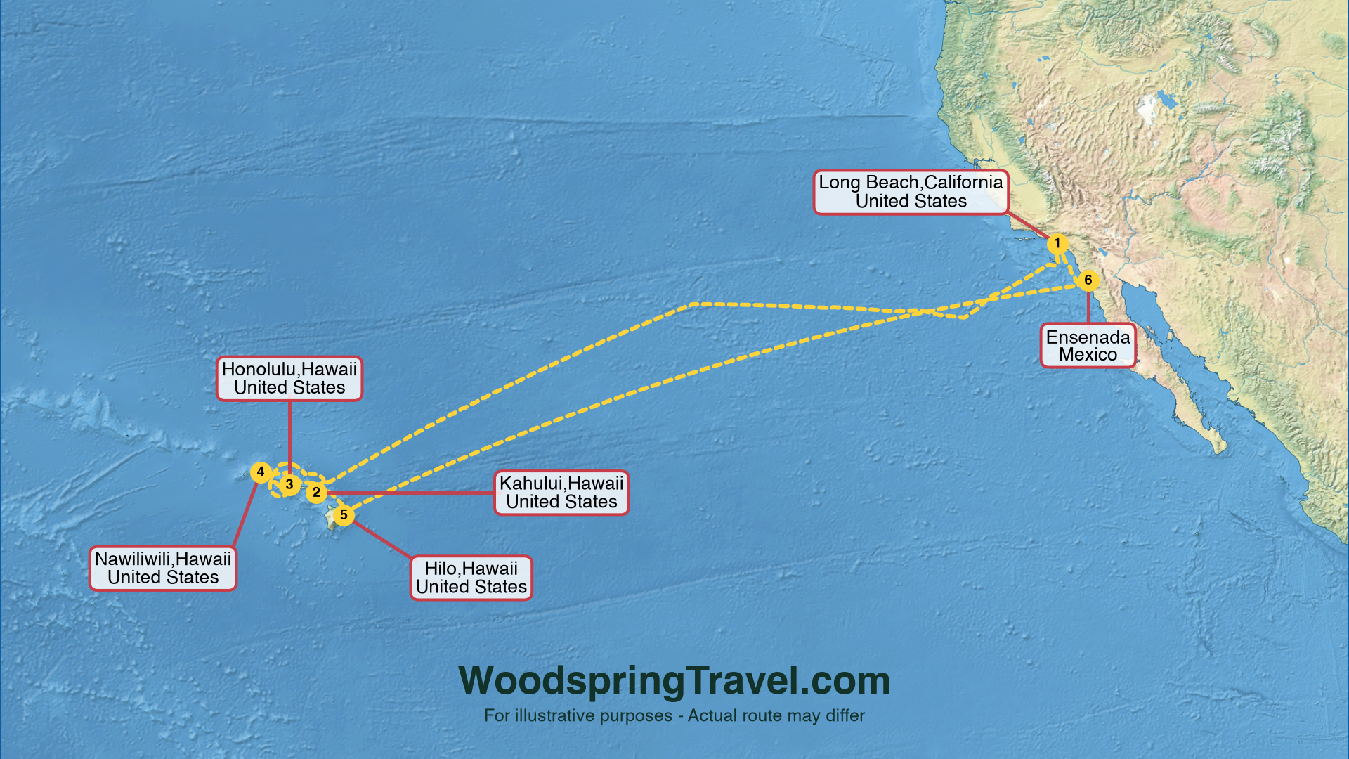 Route Illustration - Actual route may differ