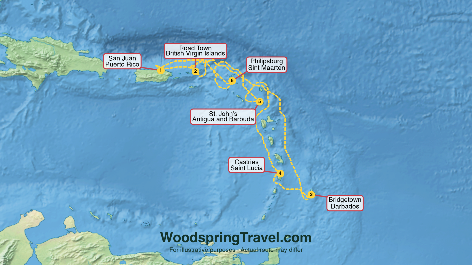 Route Illustration - Actual route may differ