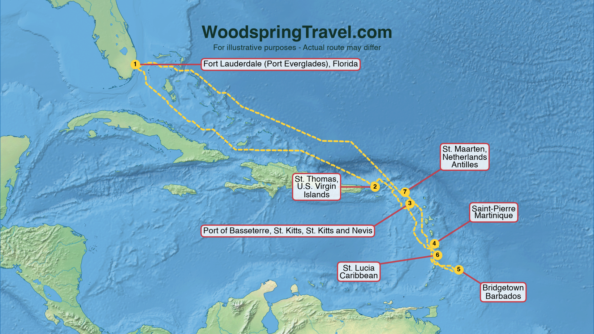 Route Illustration - Actual route may differ