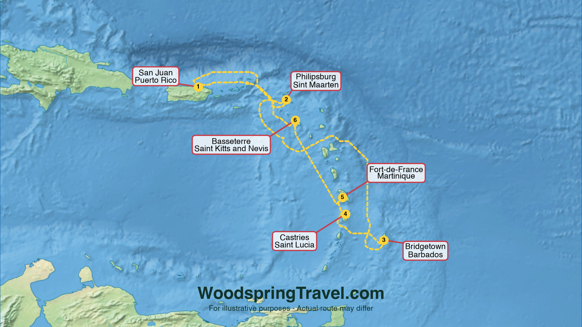 Route Illustration - Actual route may differ
