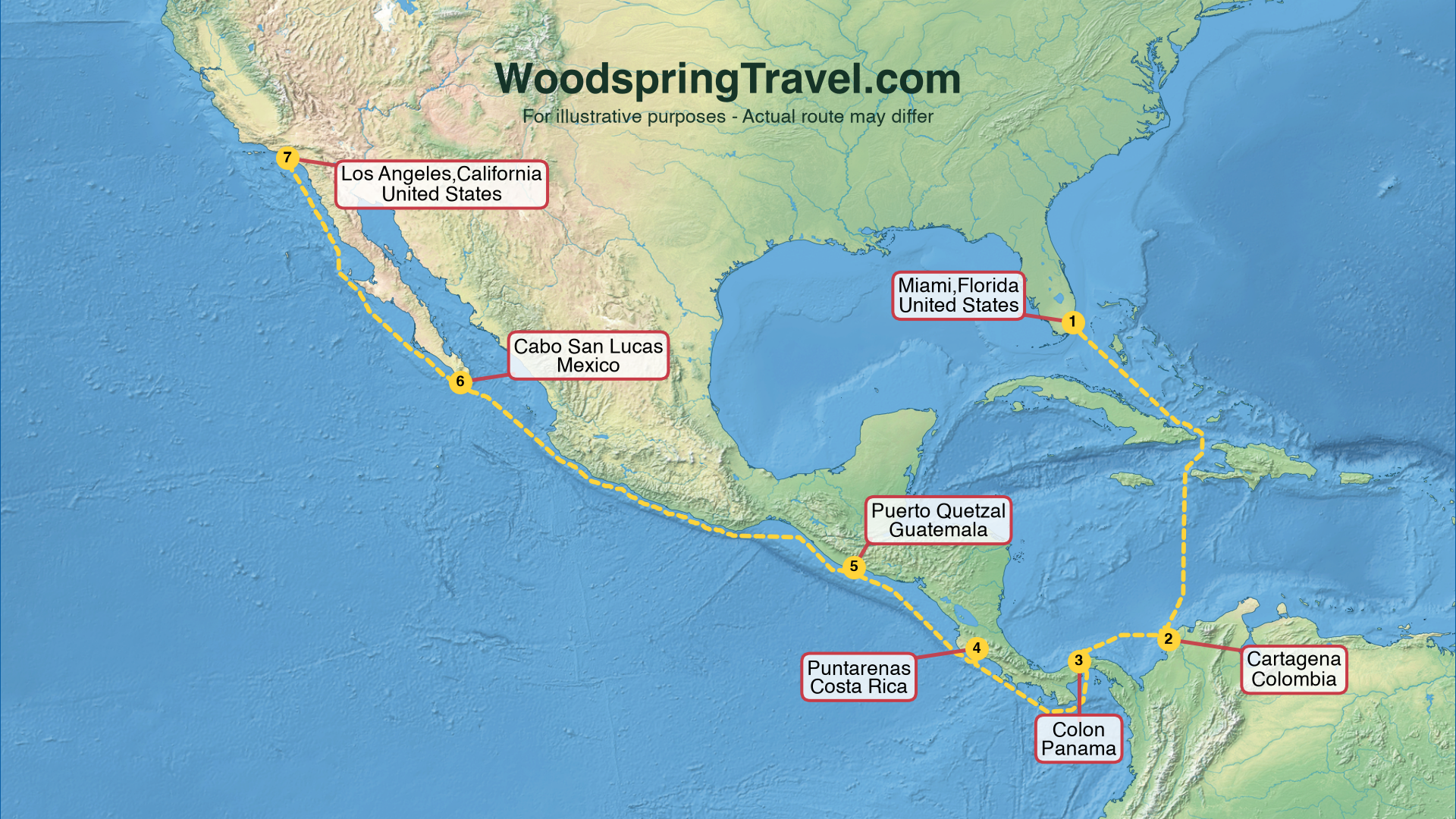 Route Illustration - Actual route may differ
