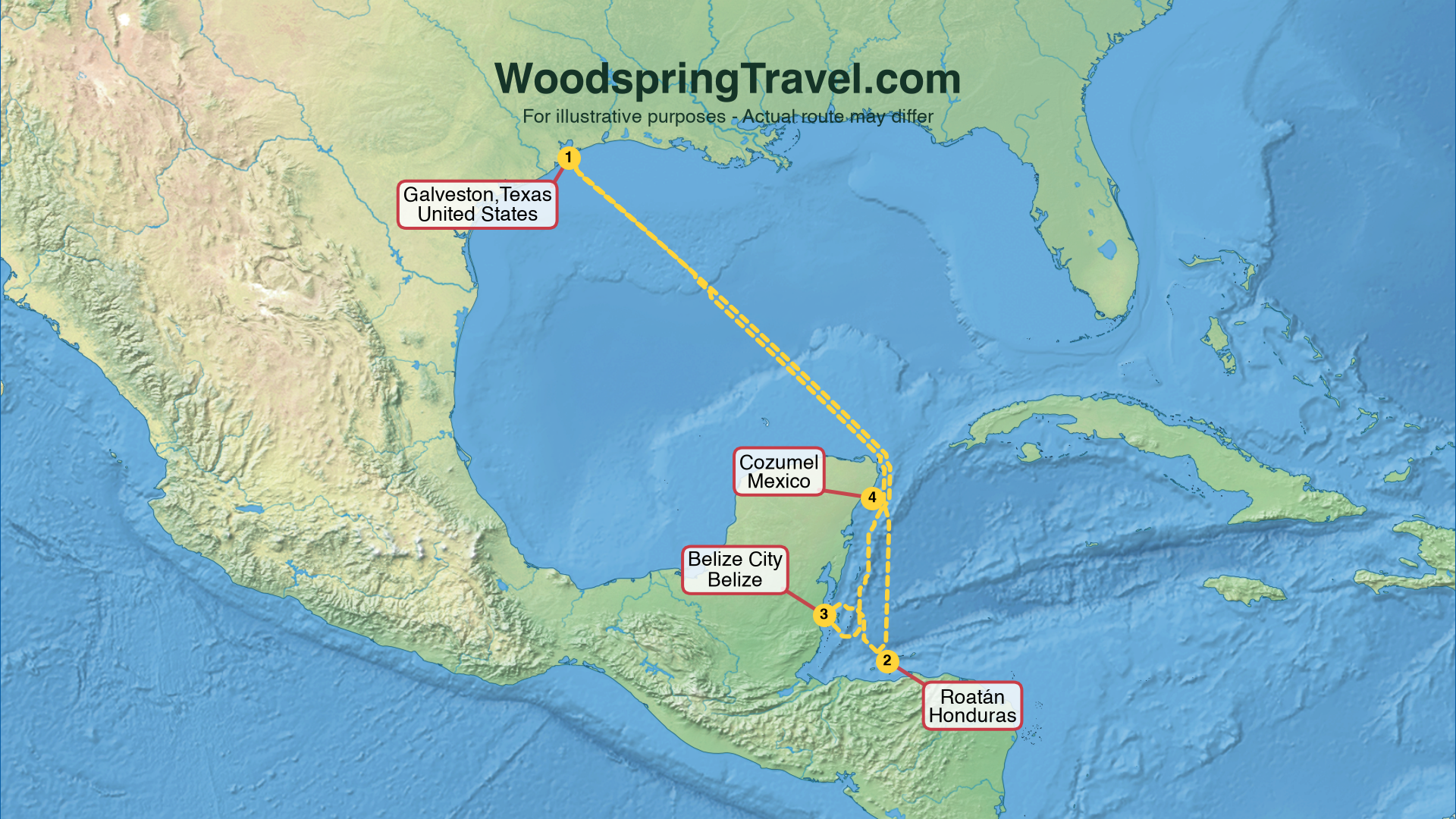 Route Illustration - Actual route may differ