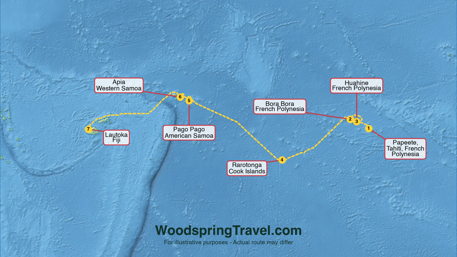 Route Illustration - Actual route may differ