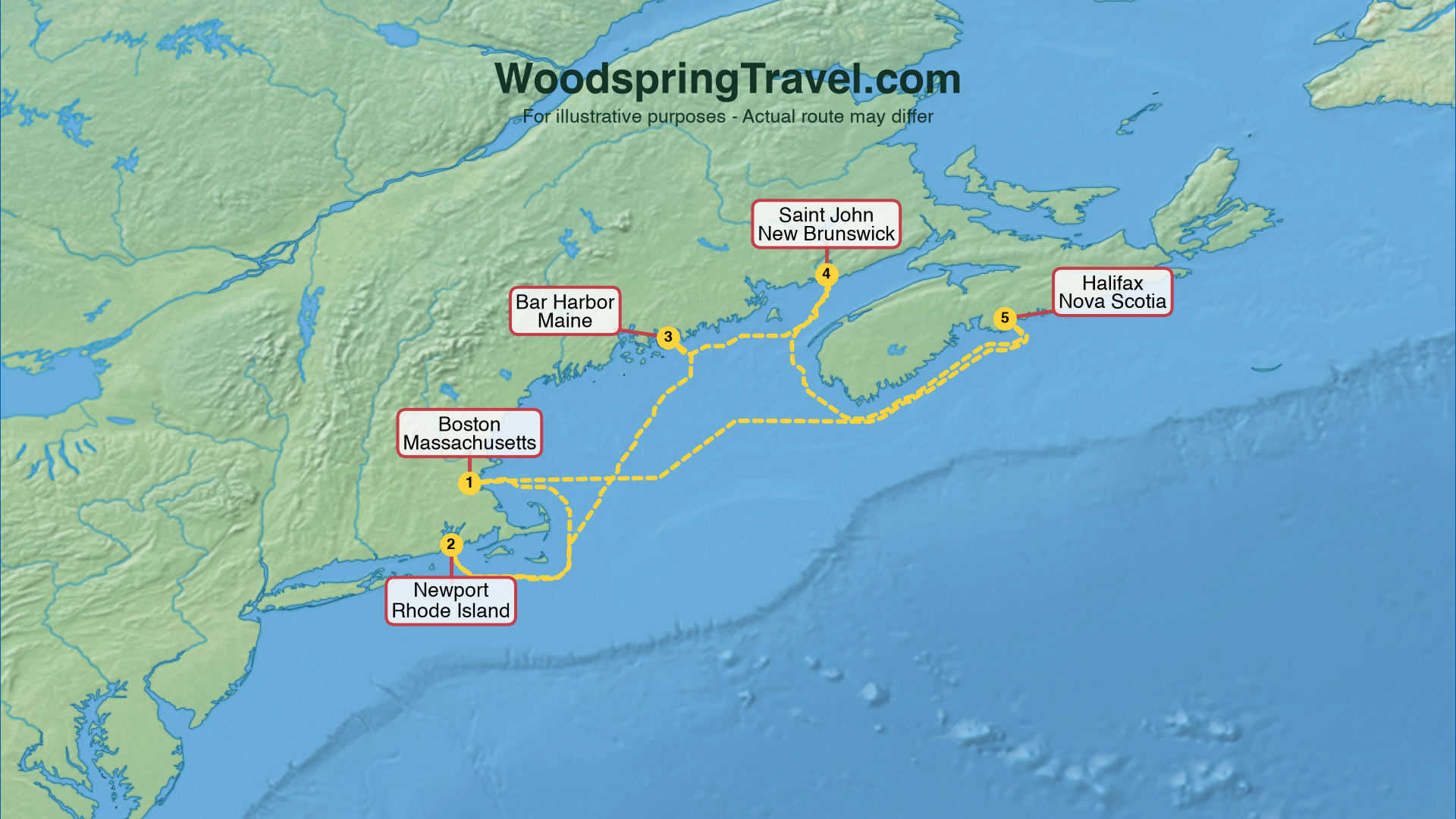 Route Illustration - Actual route may differ