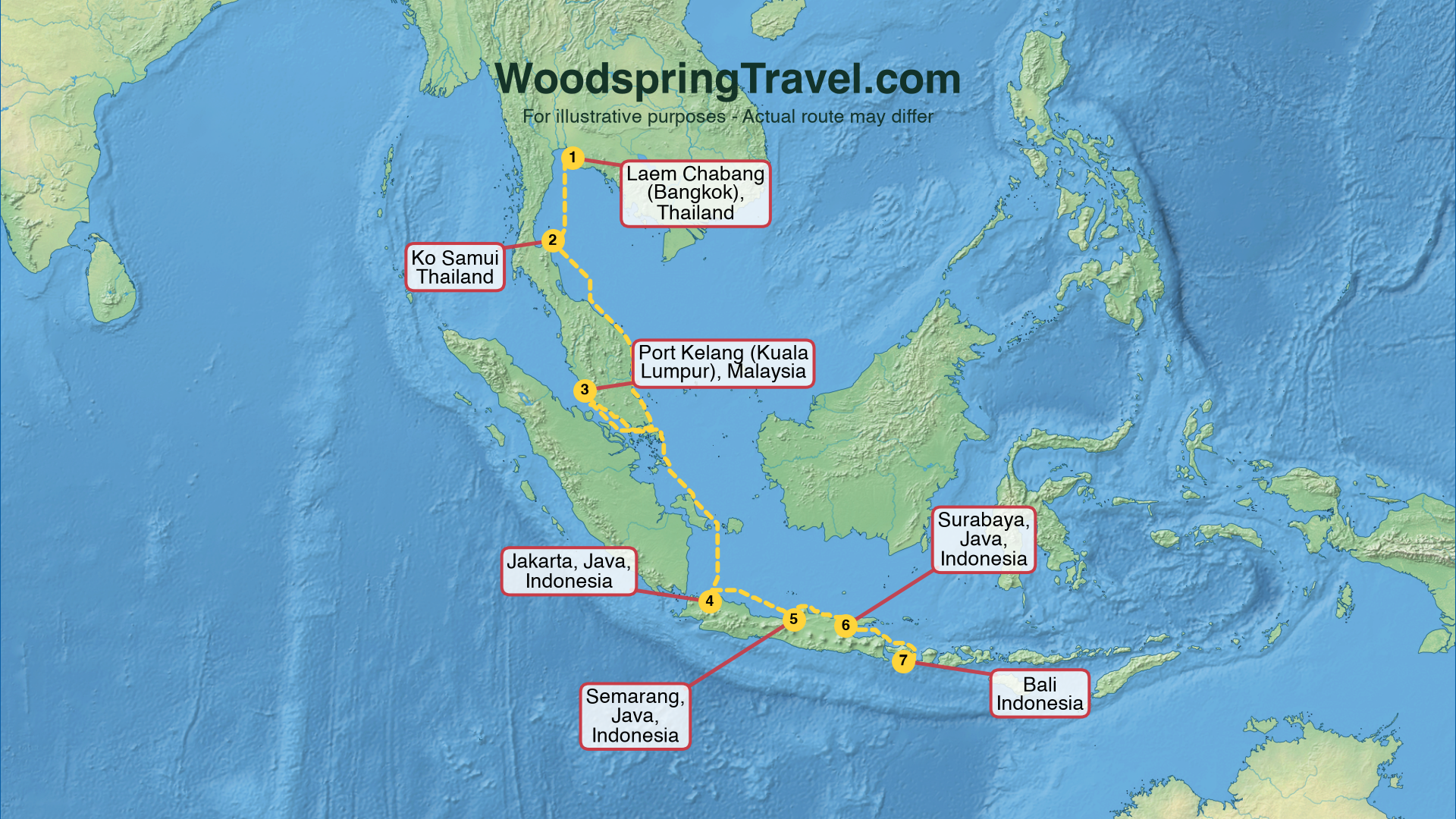 Route Illustration - Actual route may differ Route Illustration - Actual route may differ