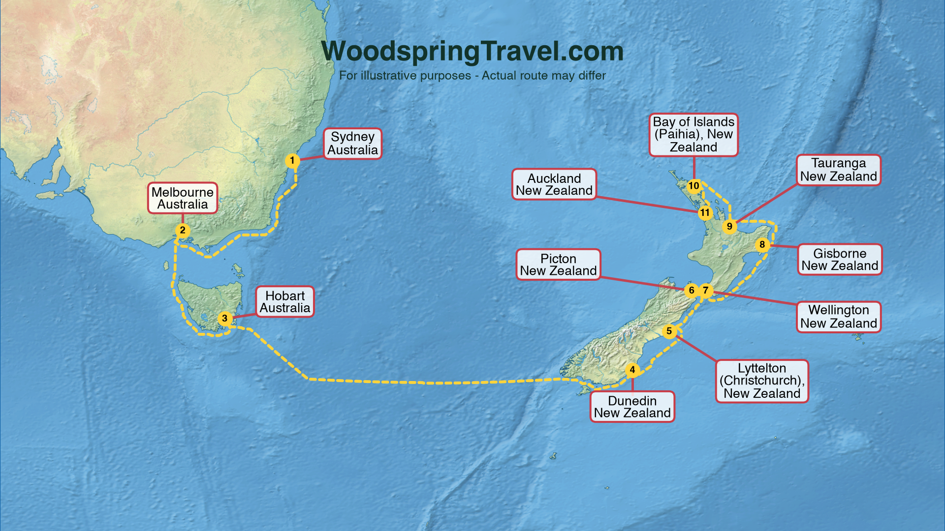 Route Illustration - Actual route may differ