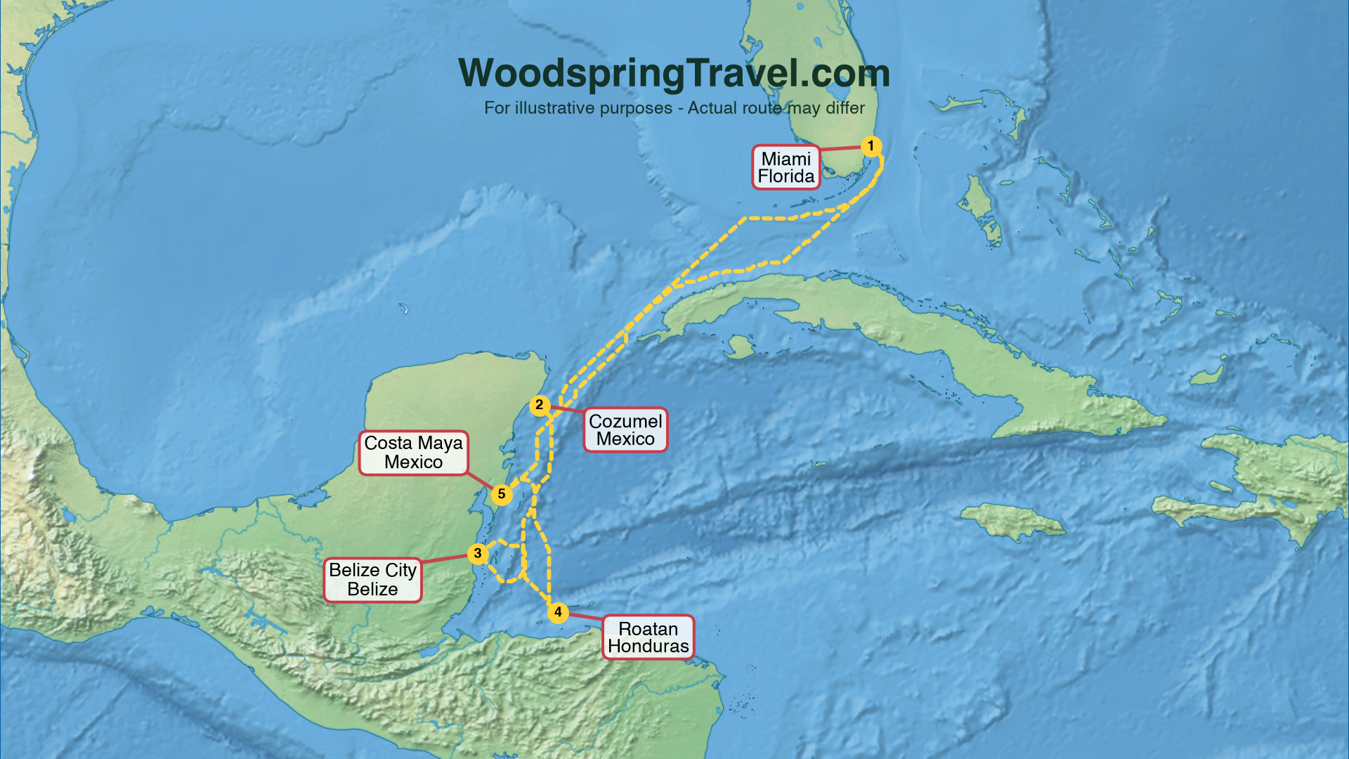 Route Illustration - Actual route may differ