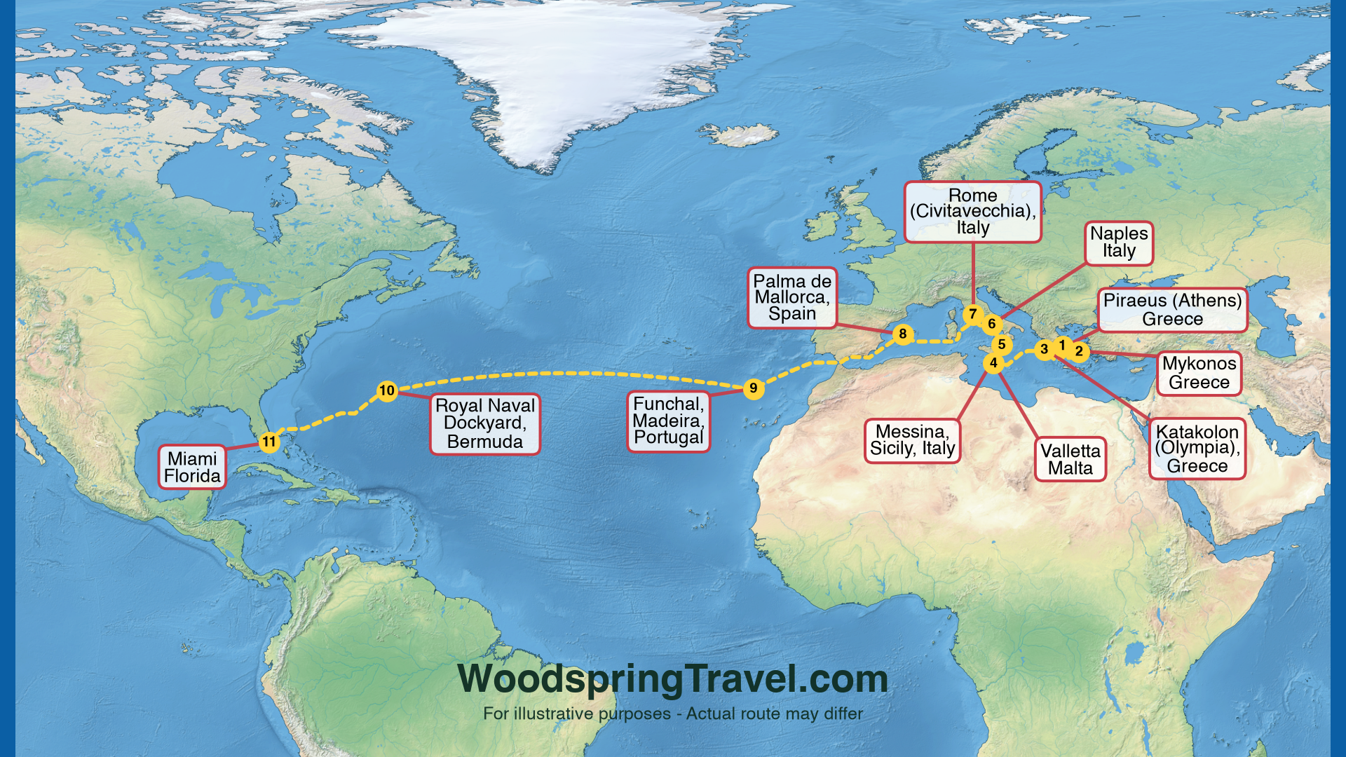 Route Illustration - Actual route may differ