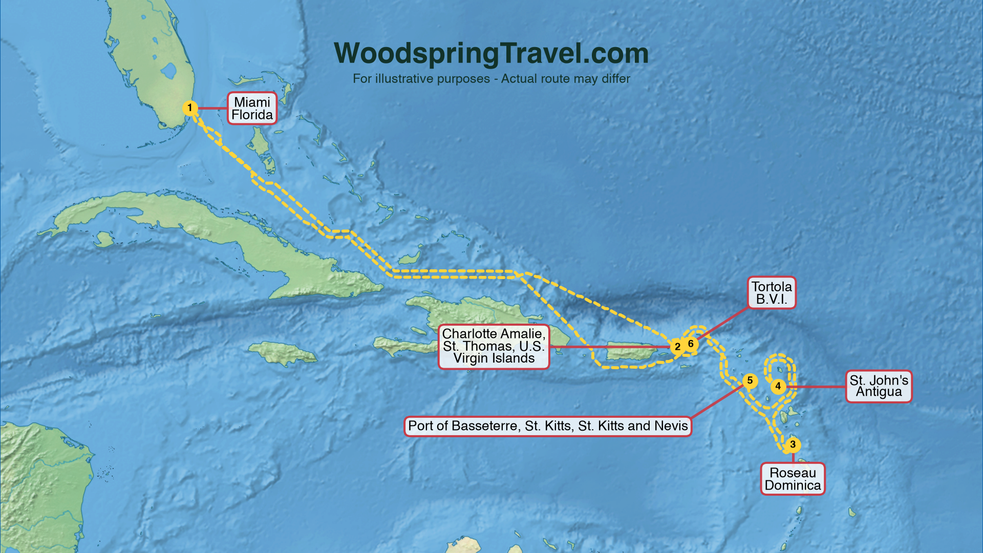 Route Illustration - Actual route may differ
