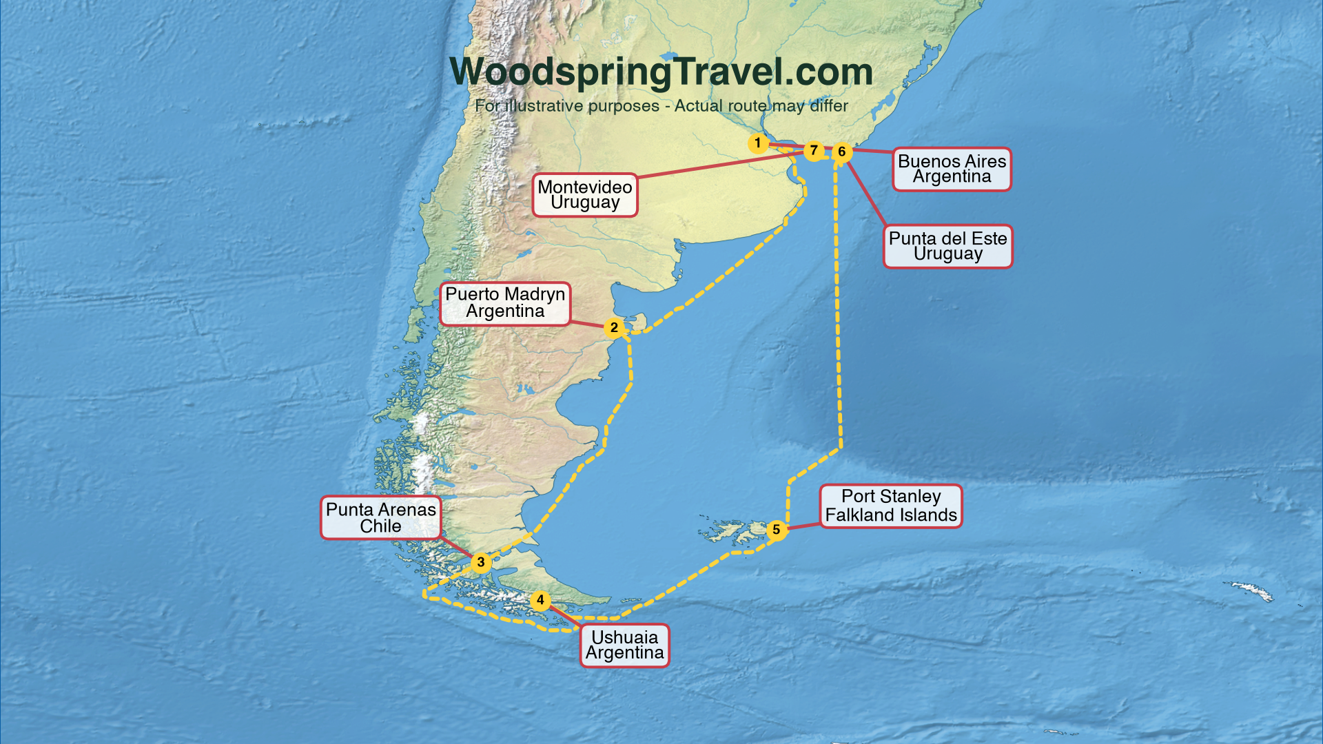 Route Illustration - Actual route may differ