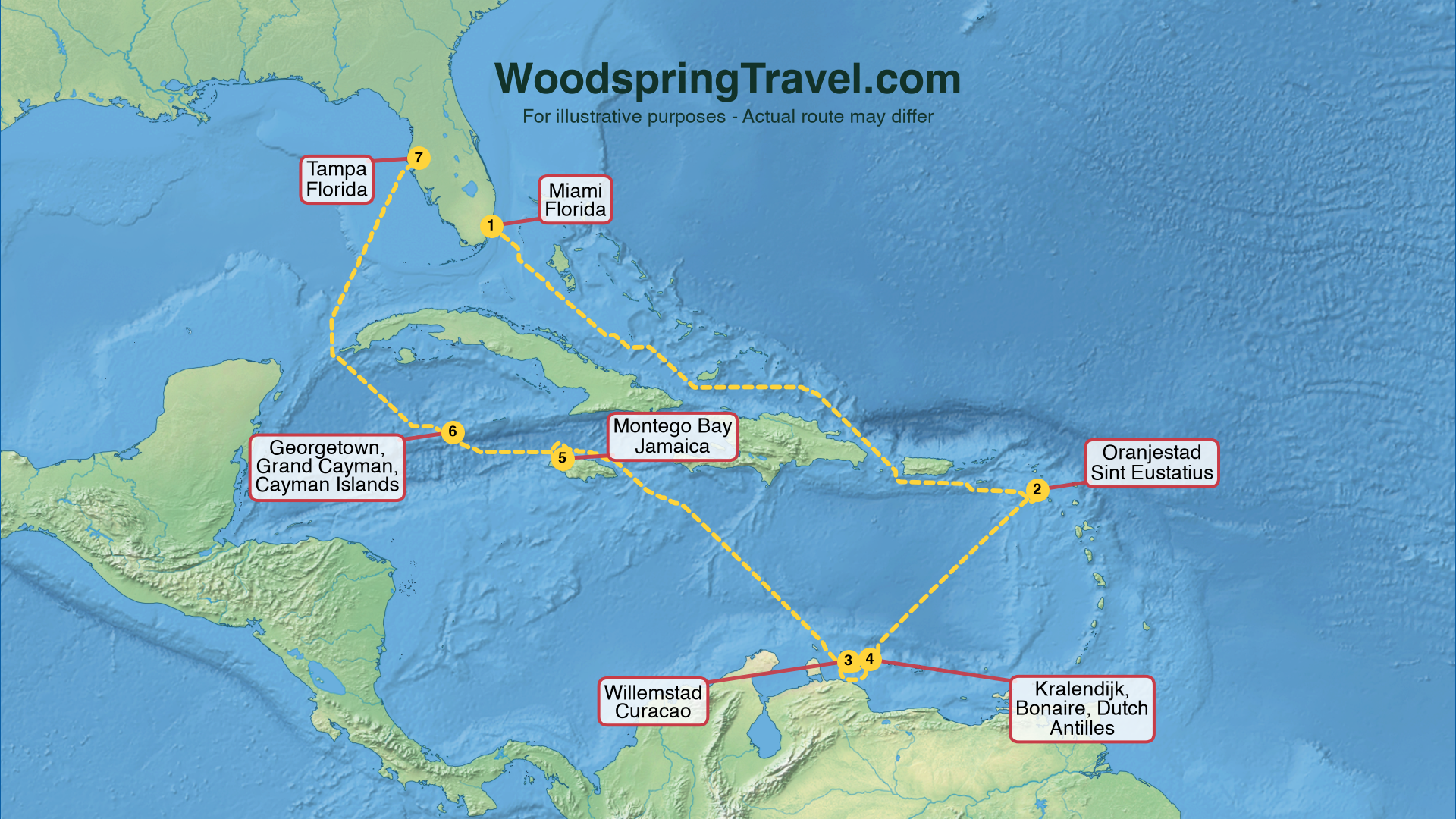 Route Illustration - Actual route may differ