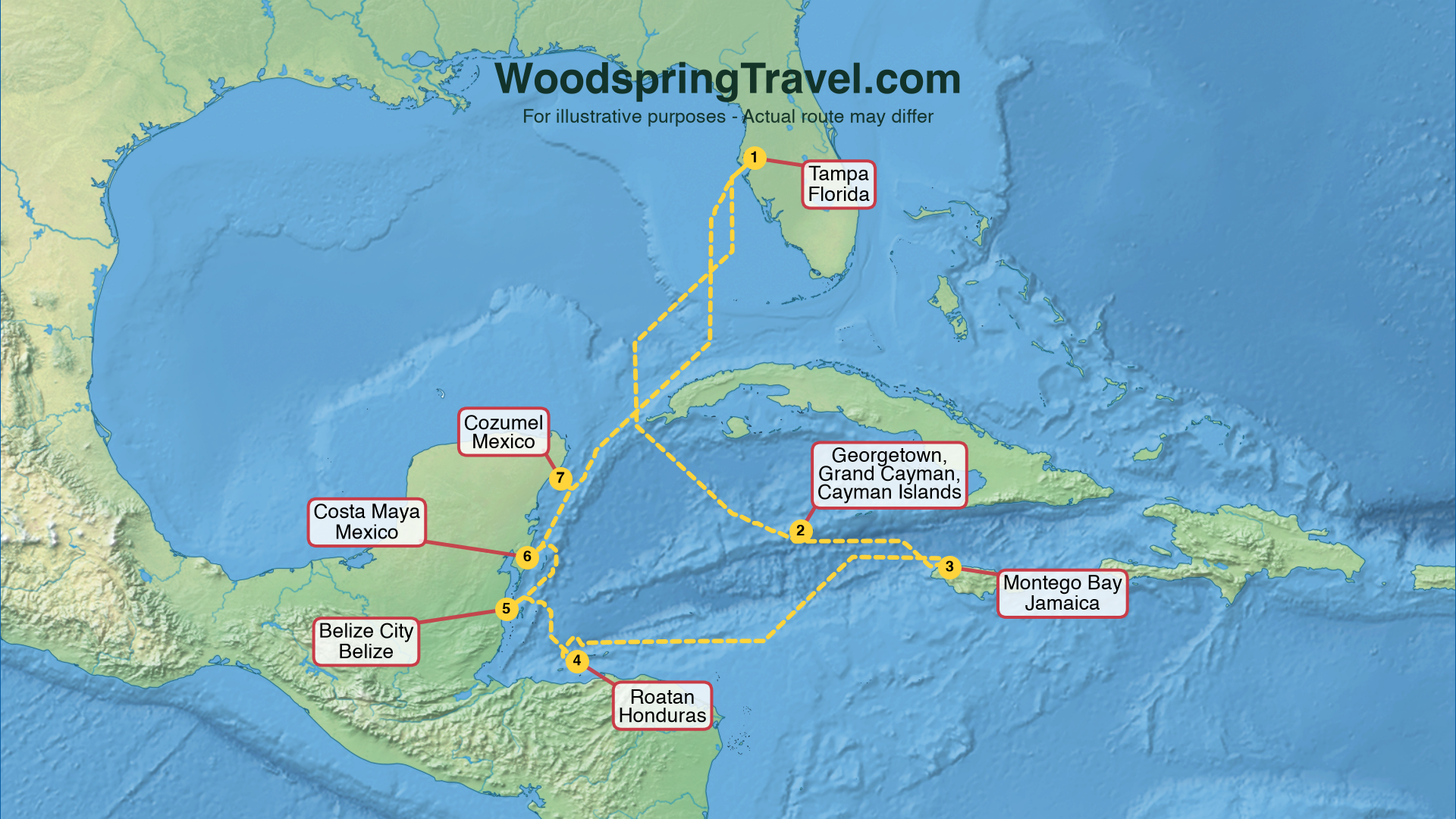 Route Illustration - Actual route may differ