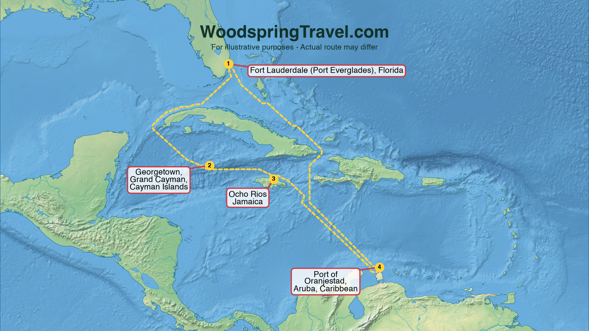 Route Illustration - Actual route may differ