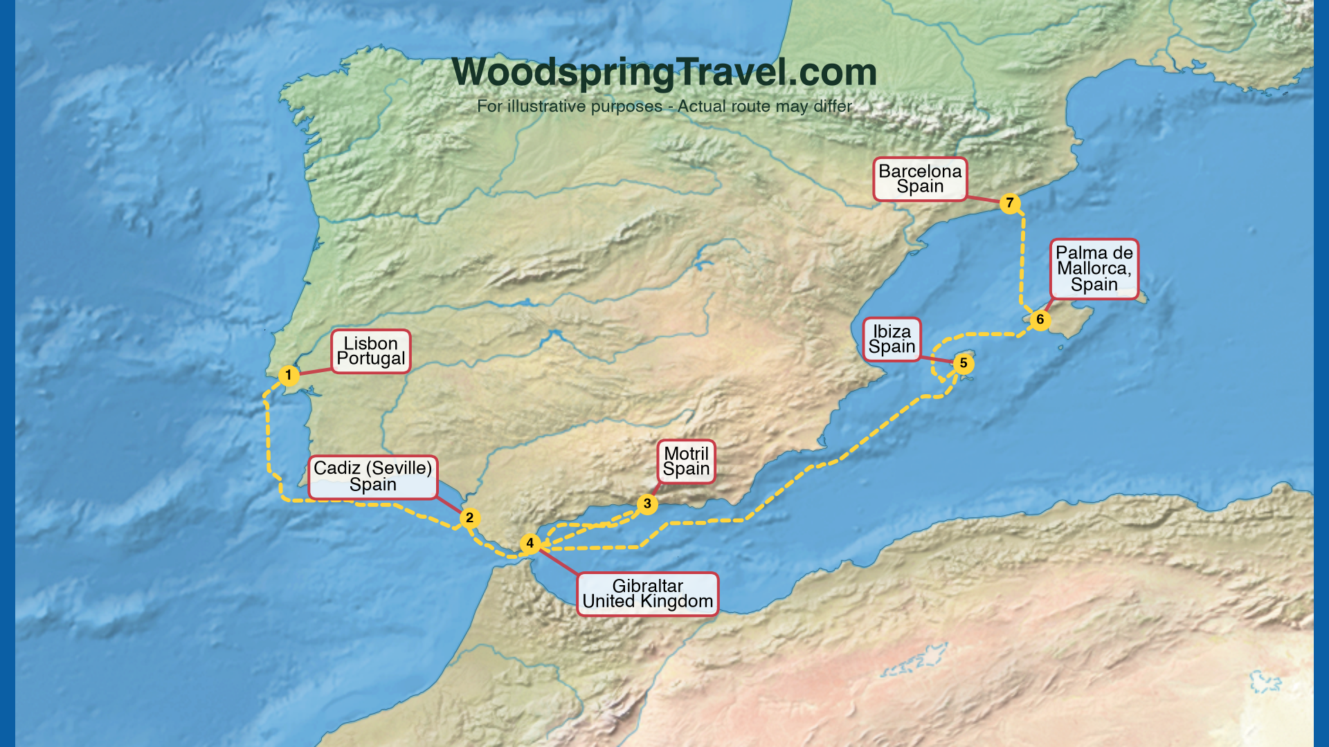 Route Illustration - Actual route may differ
