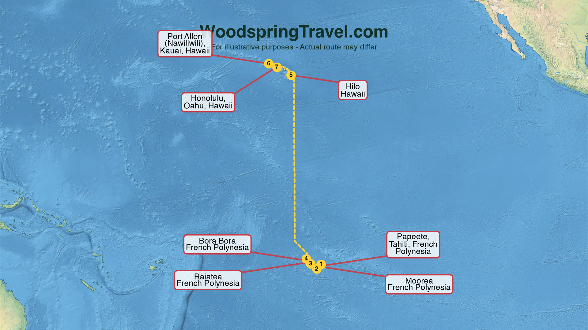 Route Illustration - Actual route may differ