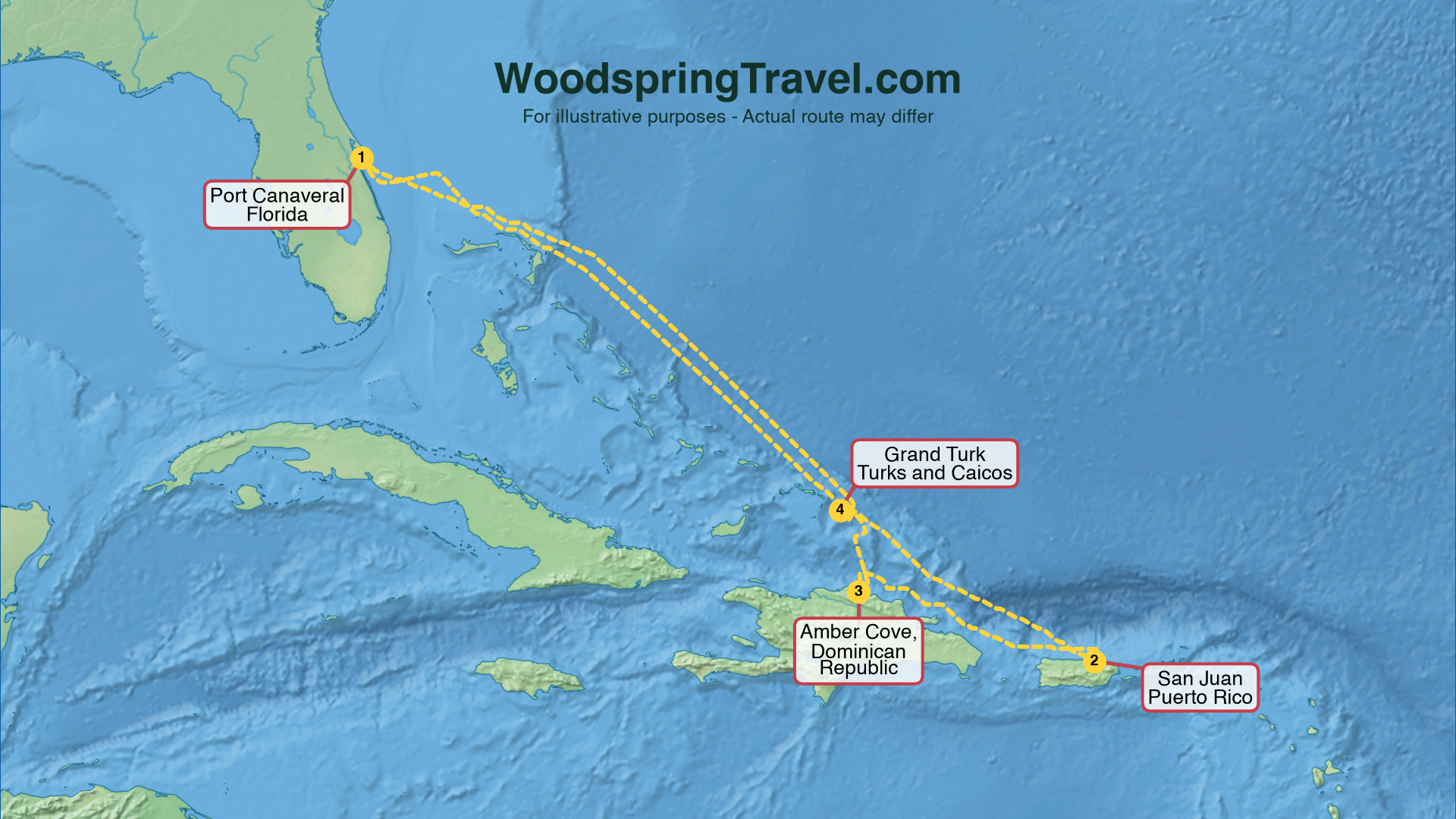 Route Illustration - Actual route may differ