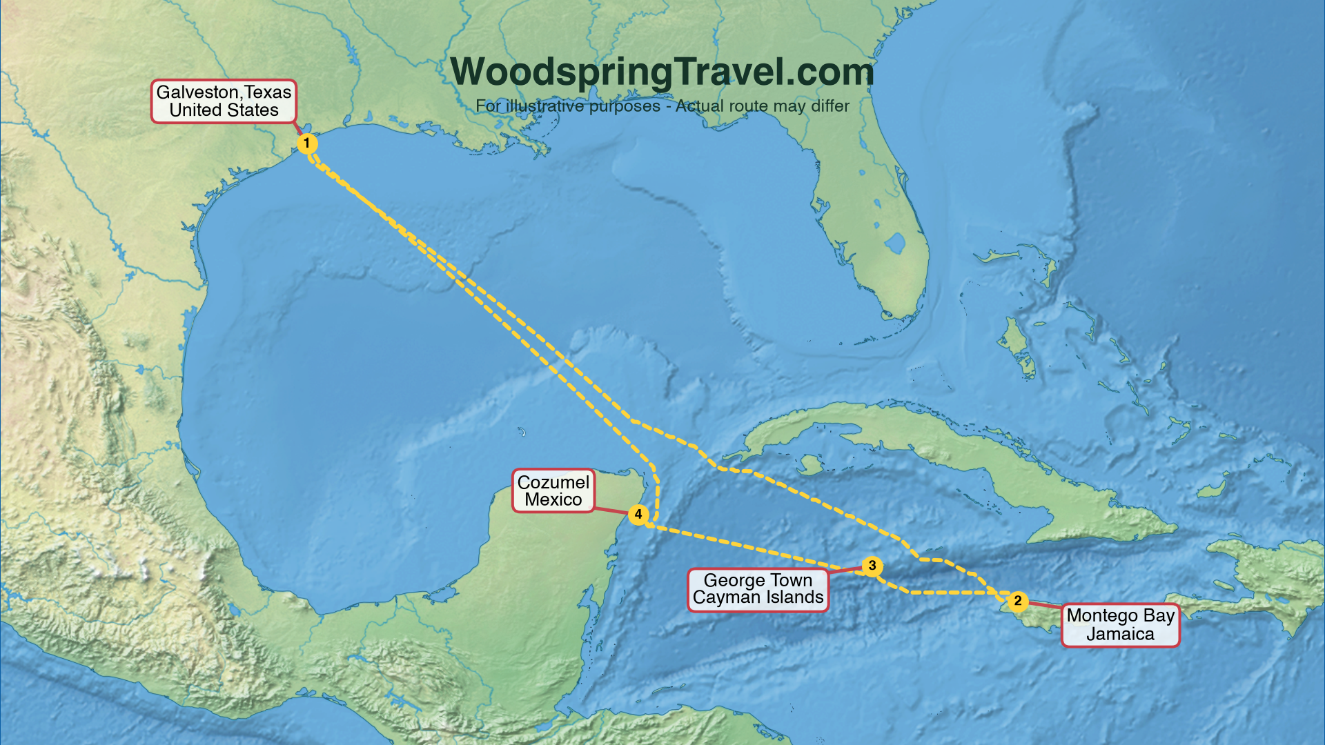 Route Illustration - Actual route may differ