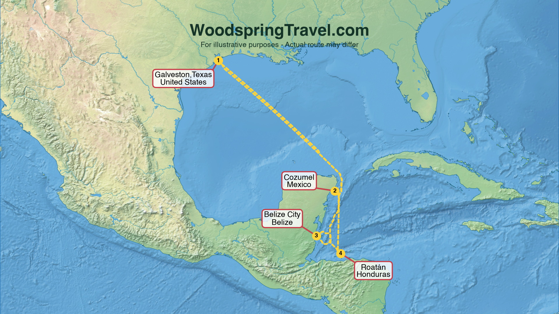 Route Illustration - Actual route may differ