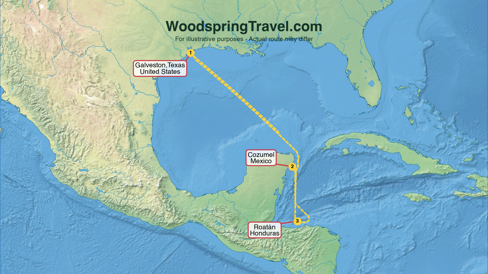 Route Illustration - Actual route may differ
