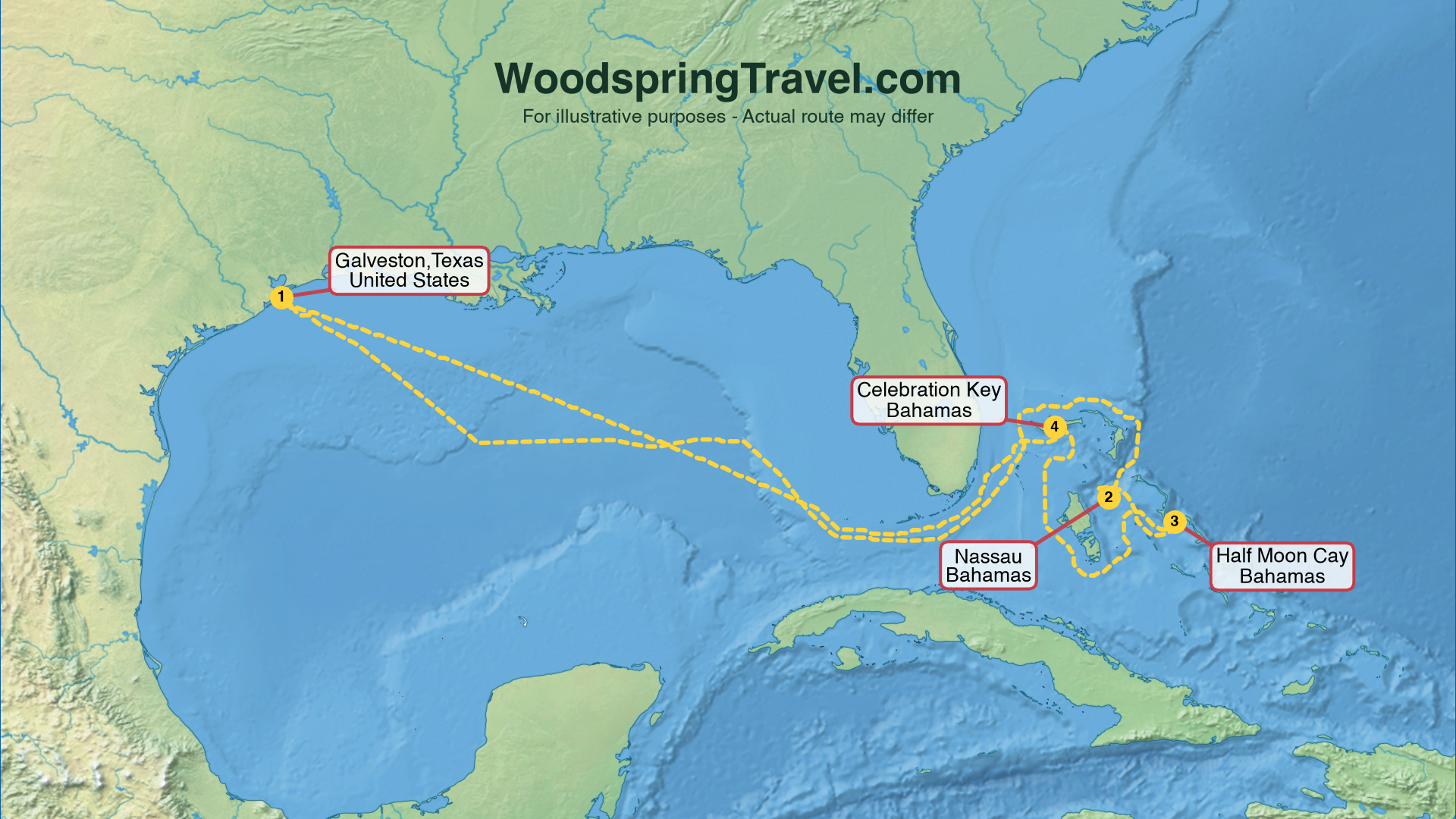 Route Illustration - Actual route may differ