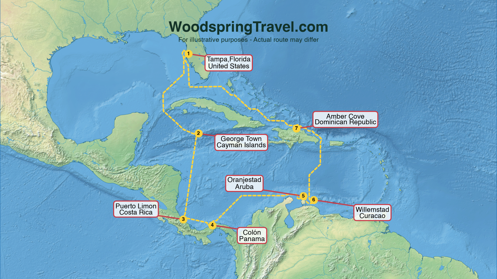 Route Illustration - Actual route may differ