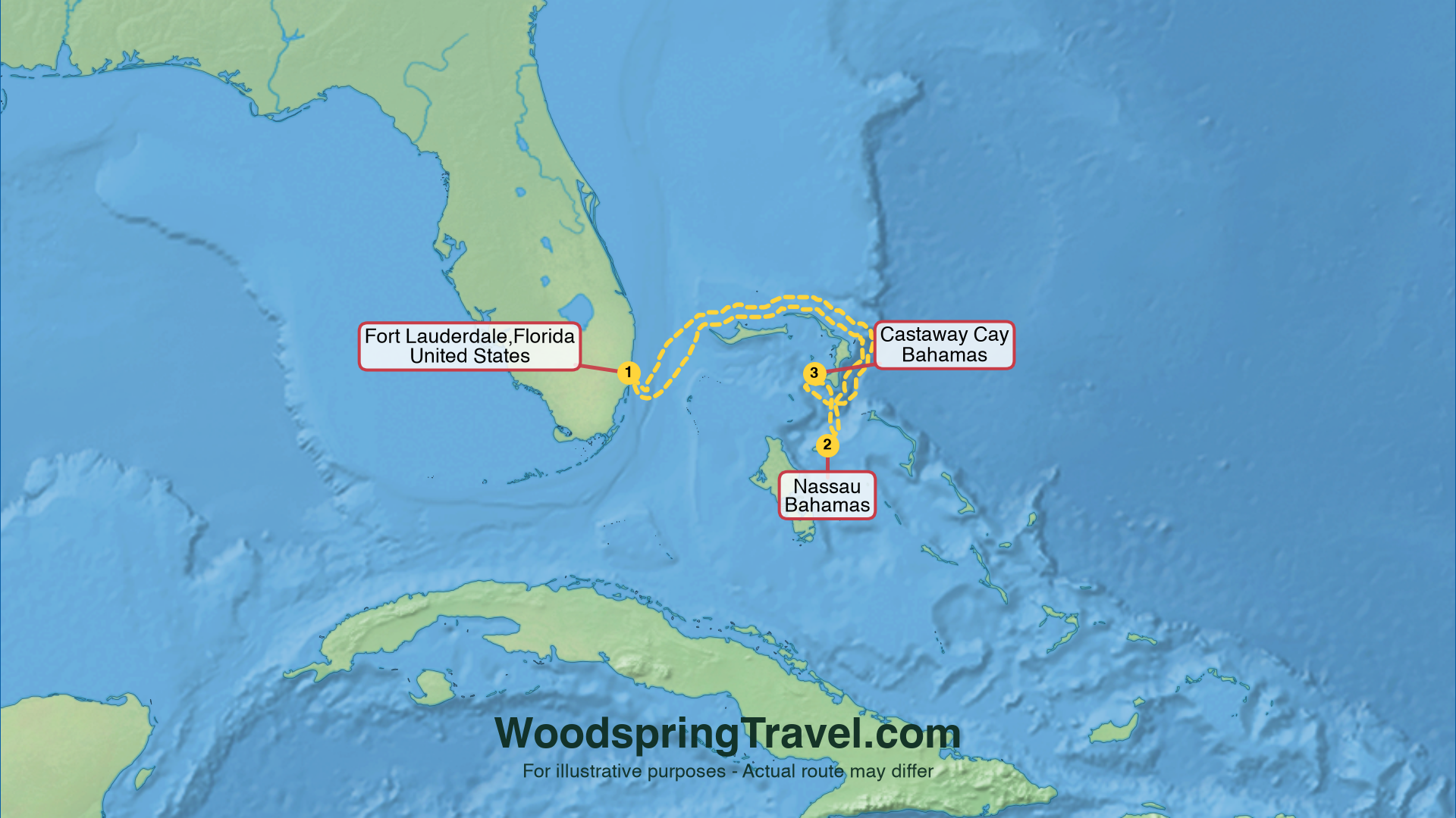 Route Illustration - Actual route may differ
