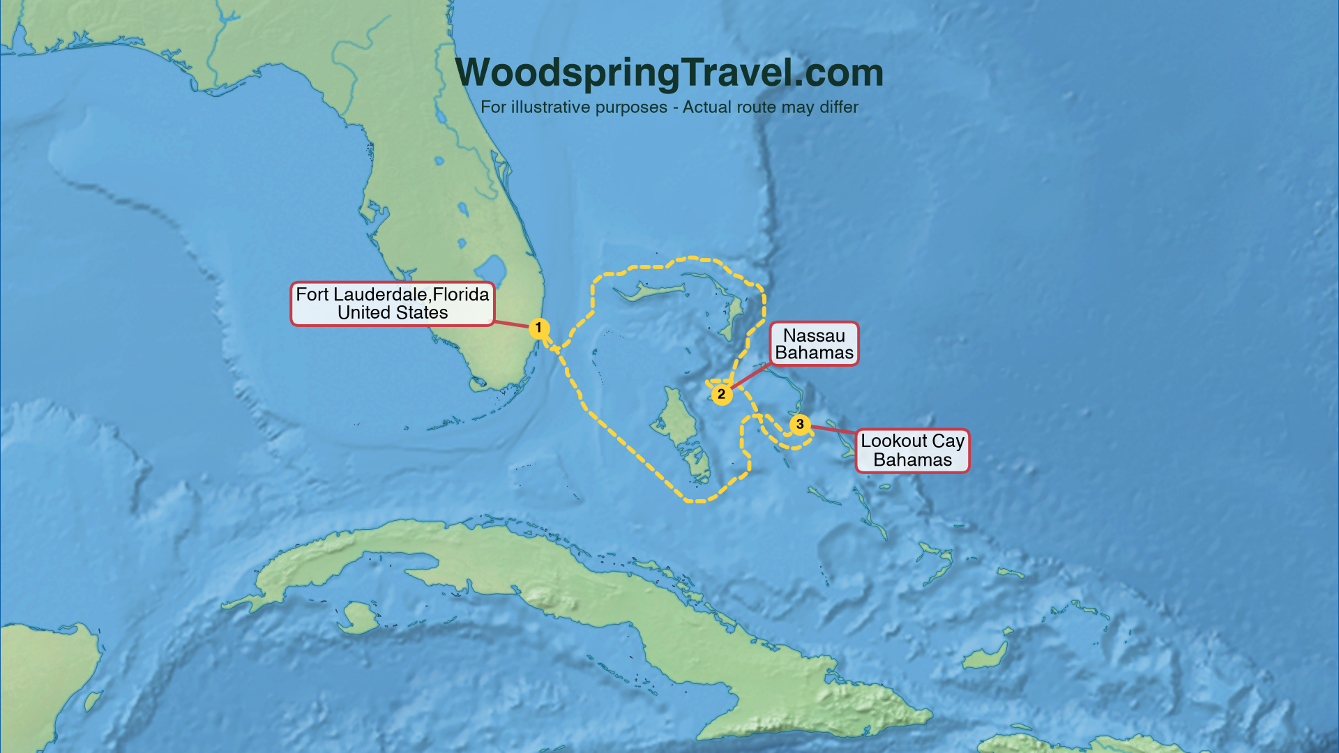 Route Illustration - Actual route may differ