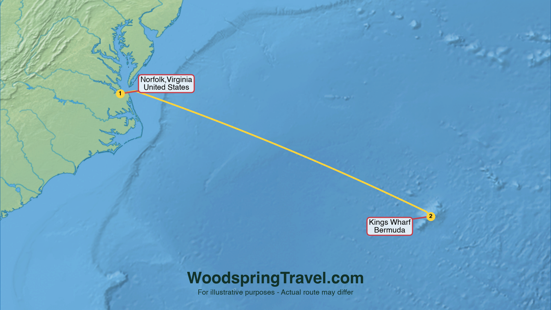 Route Illustration - Actual route may differ